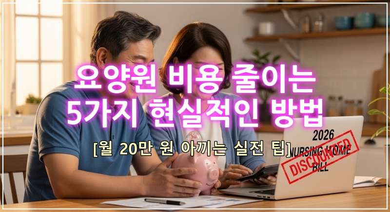 요양원 비용 줄이는 5가지 방법과 기저귀 식비 절약 실전 팁 안내 이미지