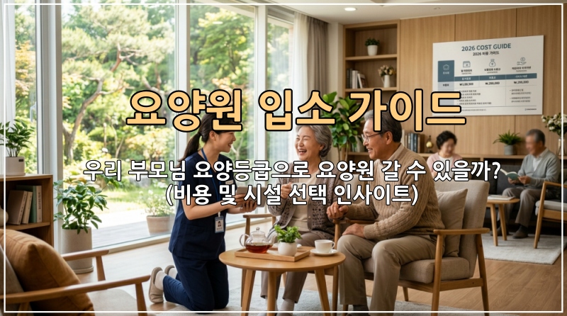 2026년 장기요양등급별 요양원 입소 가이드 및 비용 비교 썸네일