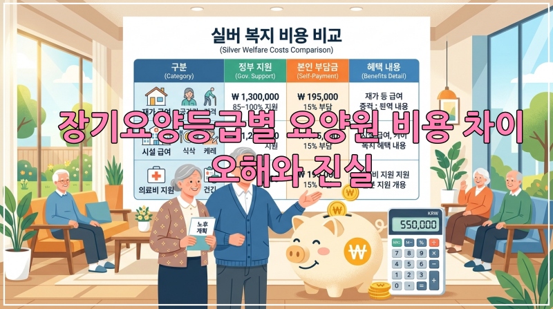 장기요양등급별 요양원 비용차이