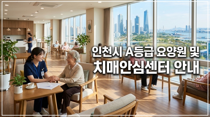 인천시 A등급 요양원 비용 및 구별 치매안심센터 위치 안내