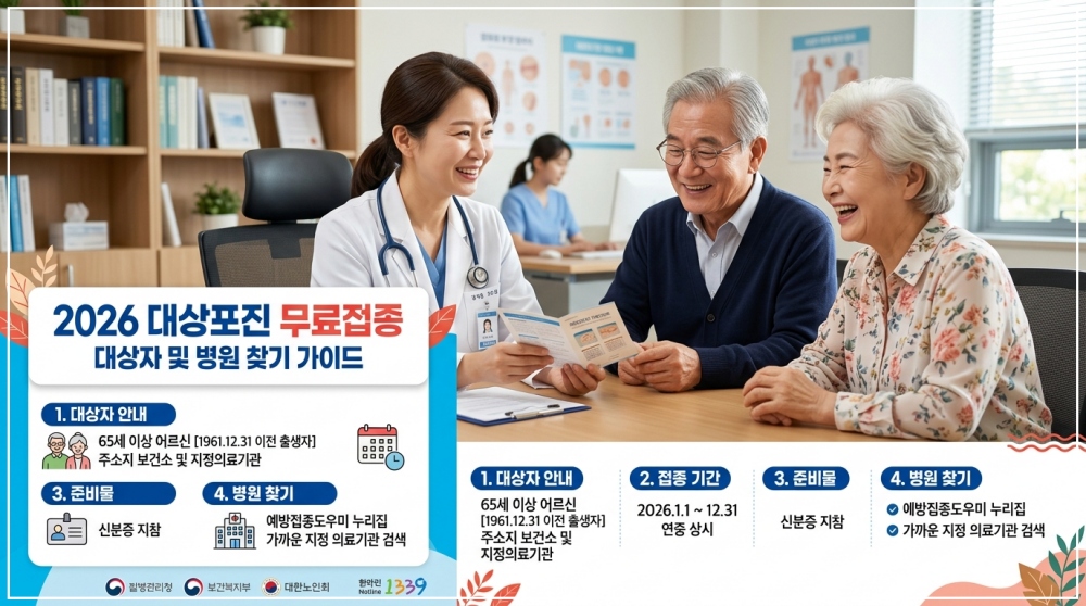 2026년 대상포진 무료접종 대상자 확인 방법 및 싱그릭스 조스타박스 예방주사 가격 비교 표와 보건소 병원 찾기 안내 이미지