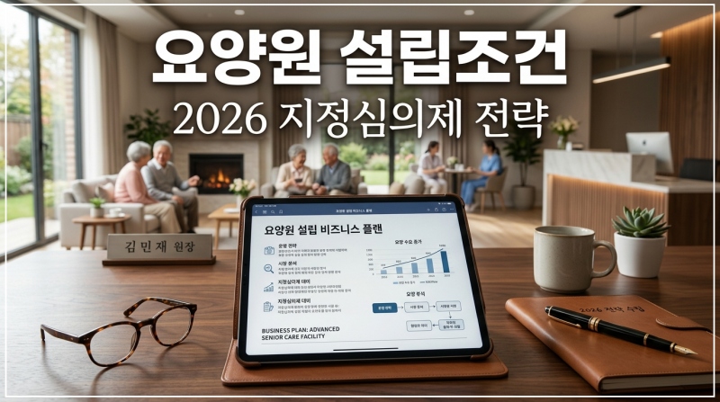 요양원 설립조건 및 2026 장기요양기관 지정 심의제 배점표 분석 사업계획서 대면 심사 5단계 절차 가이드 이미지