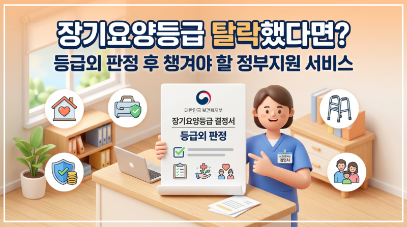 장기요양등급 탈락 시 이용 가능한 지역사회 통합돌봄 서비스(생활지원사, 식사배달, 주택개조) 안내 및 2026년 시행 법령 근거 정리 썸네일