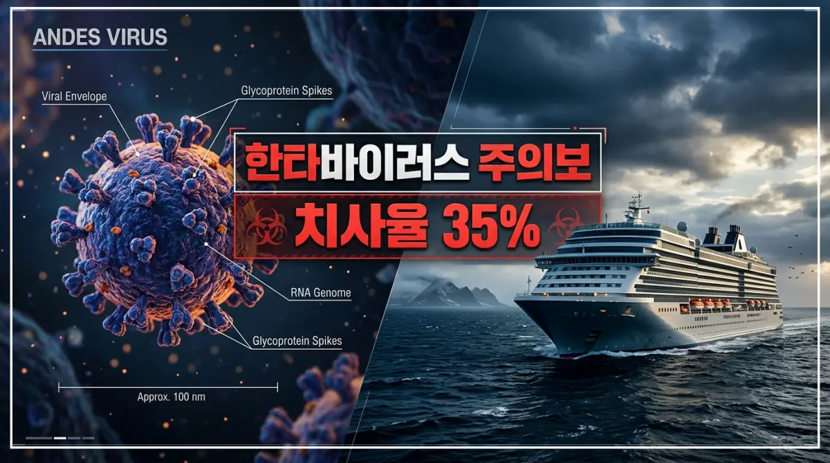 해외 크루즈선 한타바이러스 안데스바이러스 감염 증상 및 치사율 안내 이미지
