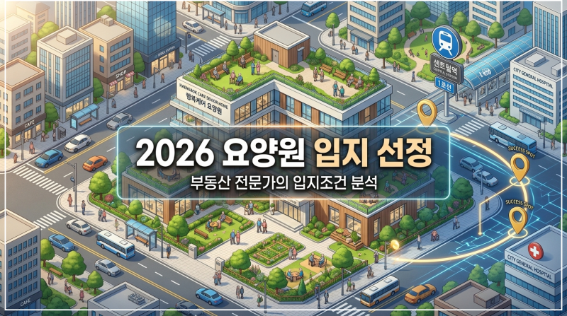 2026년 도심형 요양원 입지 선정 조건 및 부동산 전문가의 전략 분석 썸네일