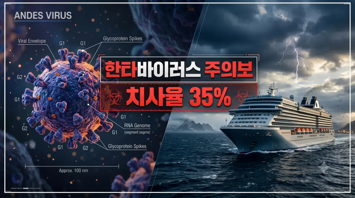 해외 크루즈선 한타바이러스 안데스바이러스 감염 증상 및 치사율 안내 이미지