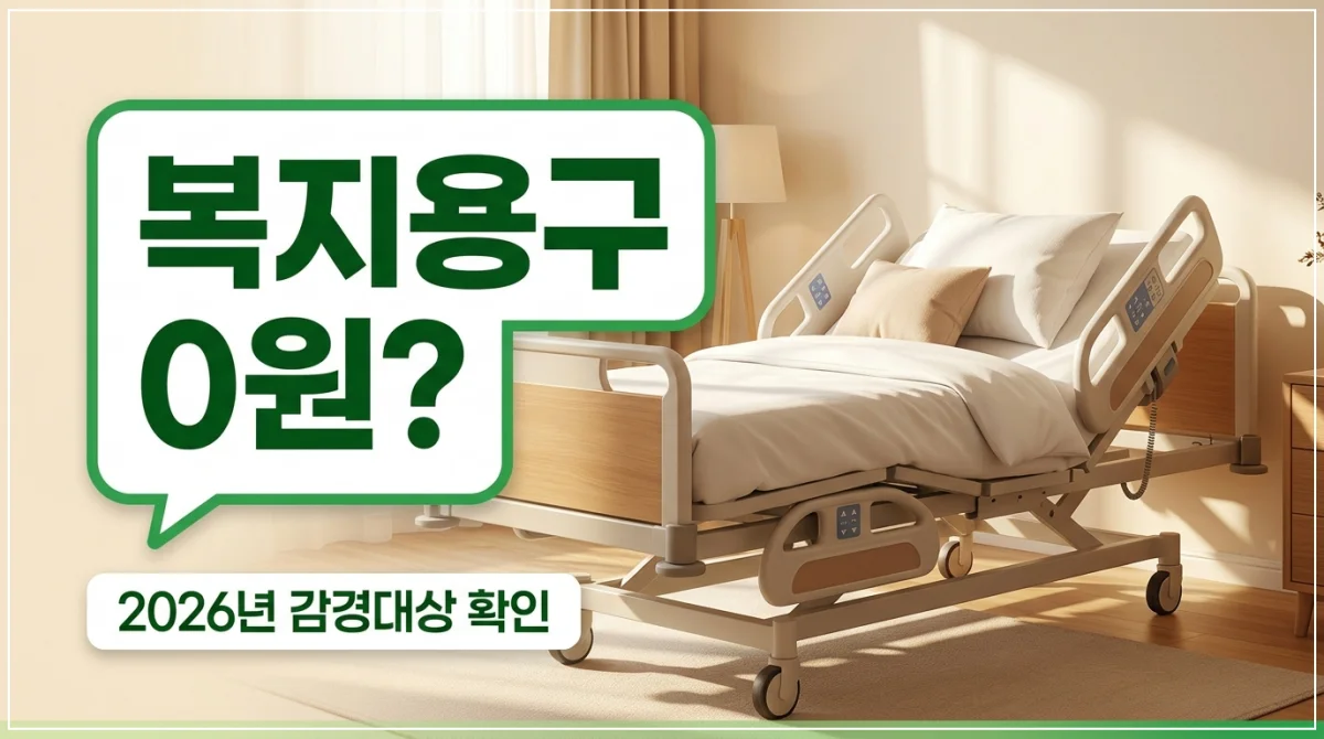 노인 복지용구 전동침대 대여 본인부담금 0원 감경대상 확인 및 신청 가이드