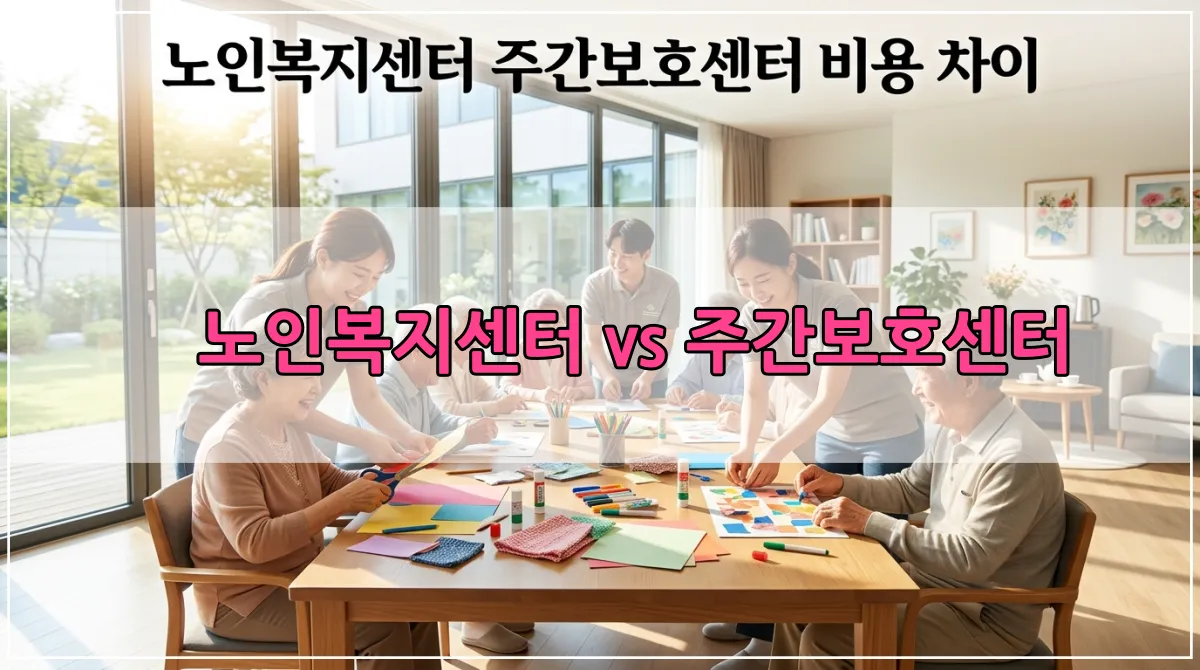 동네 노인복지센터와 주간보호센터 비용 차이를 알아보고 좋은 노치원 시설을 선택하는 체크리스트 기준 설명 이미지